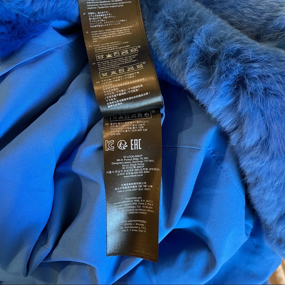 Maje Blue Rabbit coat - Picture 7 of 14